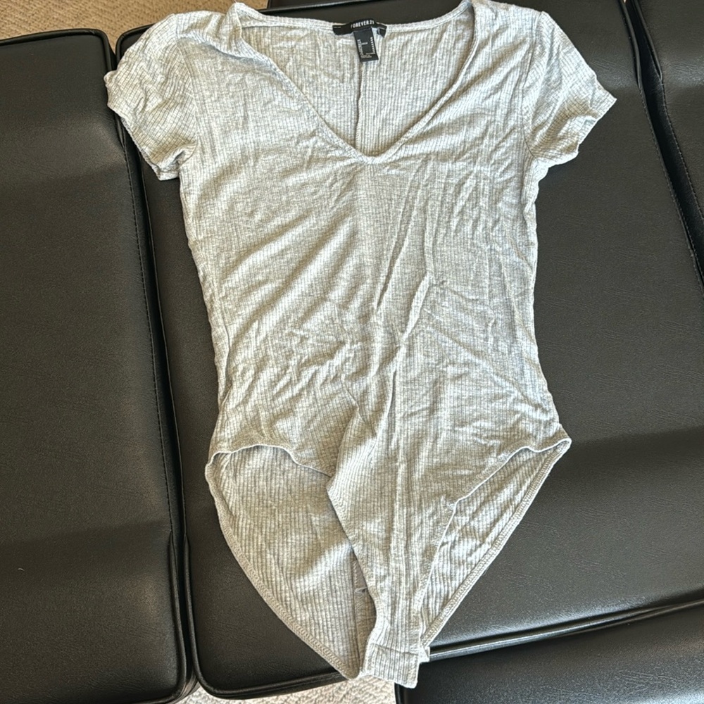 Grey T Shirt Body Suit
